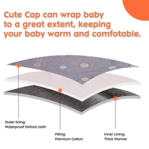 New waterproof stroller blunting baby sleeping bag - Picture 3 of 5